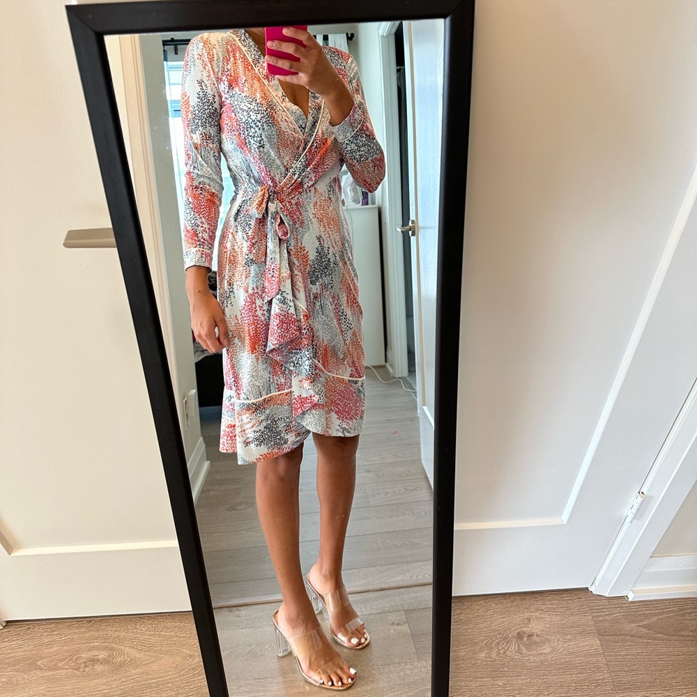 BCBG classic wrap dress in small.